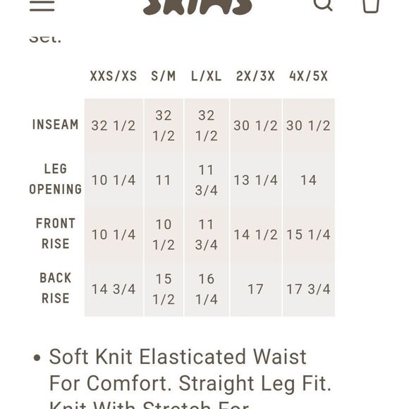Skims COZY KNIT PANT in Dusk 4X /5X - Picture 2 of 2